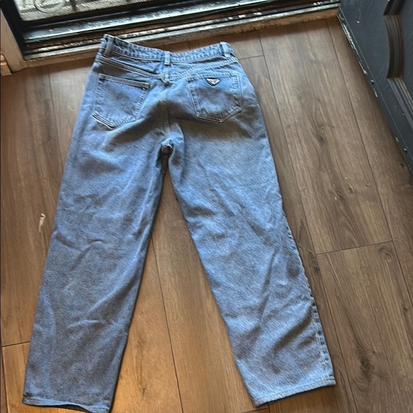 Relaxed Fit Blue Jeans with Cropped Length - Picture 2 of 9